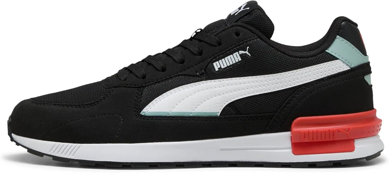 Мужские повседневные кроссовки Puma Graviton, Black White — фото 3