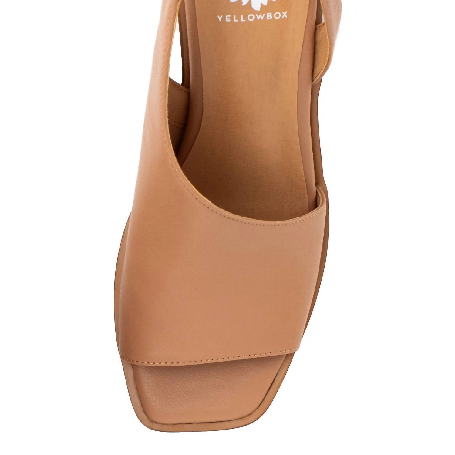 Женские босоножки Valdosta Slingback Wedge Sandal в цвете Almond Yellow Box — фото 4