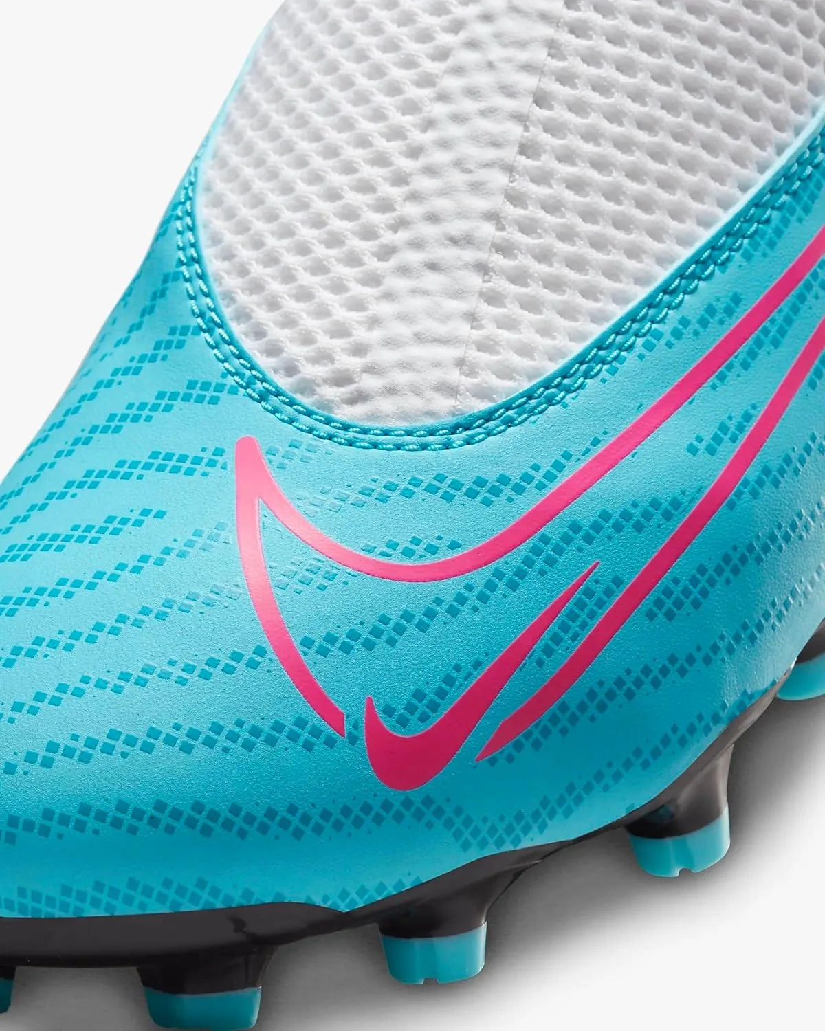 Кроссовки Nike Boys Jr Phantom Gx Academy Df Fg/Mg, белый/синий/розовый — фото 2