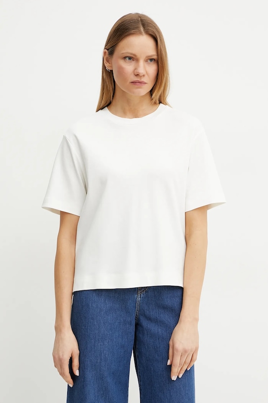 

Хлопковая футболка Weekend Max Mara, белый