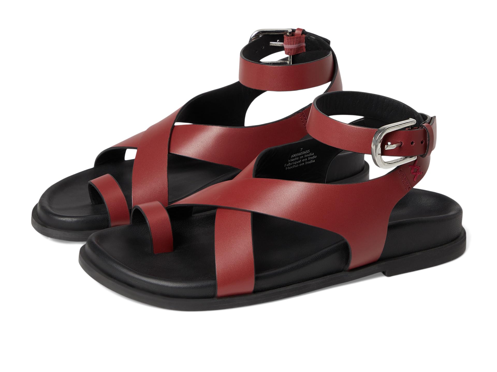 Сандалии Free People Anya Criss-Cross Footbed Sandals, Hickory
