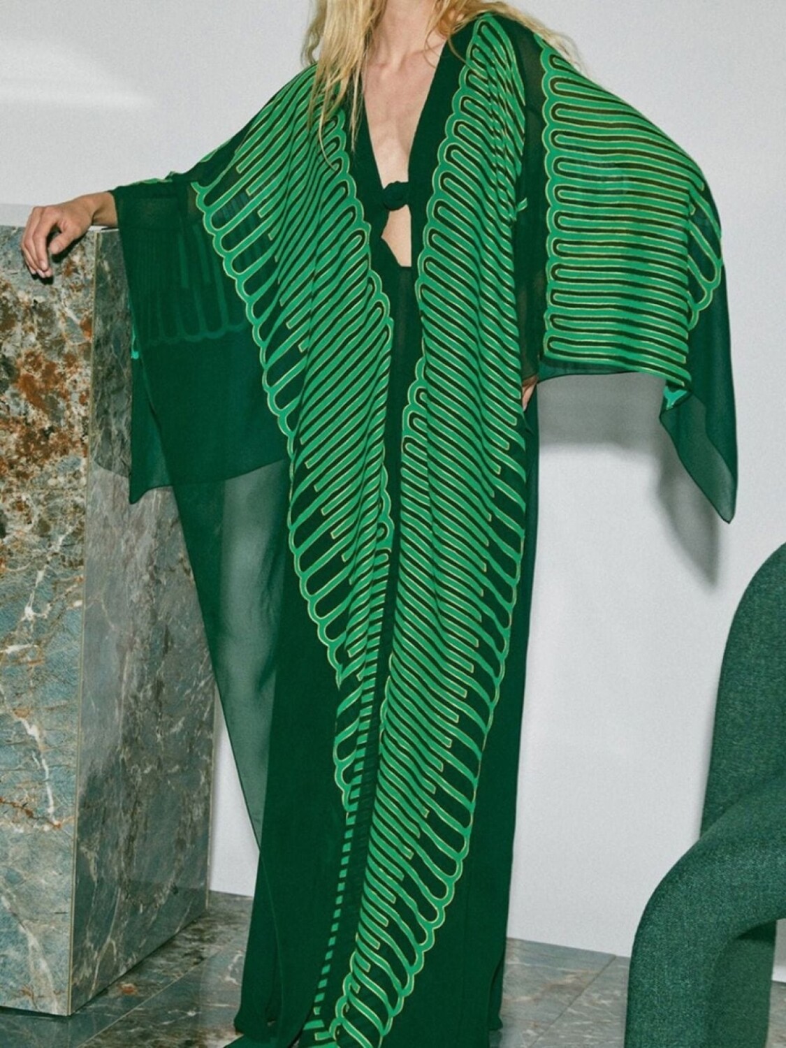 

Johanna Ortiz платье макси Tejiendo el Tropico, зеленый