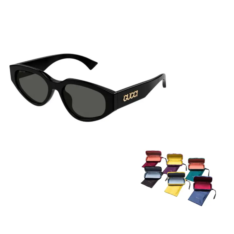 

GUCCI Кошачий глаз солнцезащитные очки Frame, Black