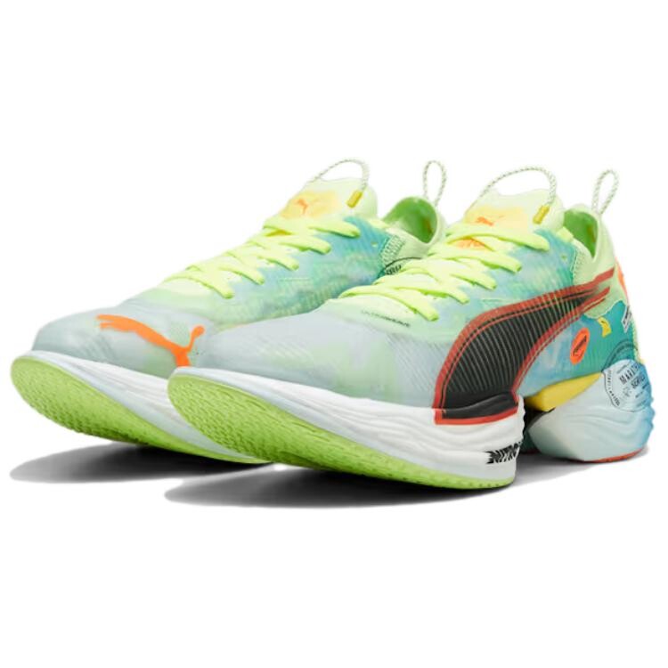 Кроссовки для бега Fast-R Nitro Elite 2 мужские с низким верхом Nitro Blue - Soda Apple - Hyper Blue Puma — фото 3