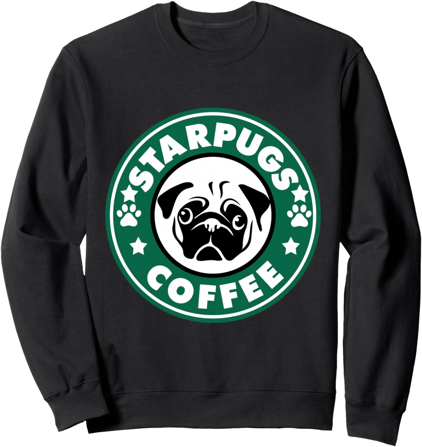 

Толстовка Starpugs Coffee Pug Dog Lover Gift, черная