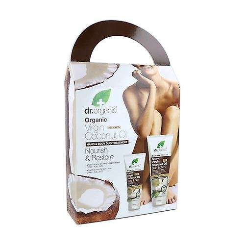 Крем для рук и ногтей Dr. Organic Coconut 100 мл + лосьон для тела 200 мл Dr.Organic — фото 2