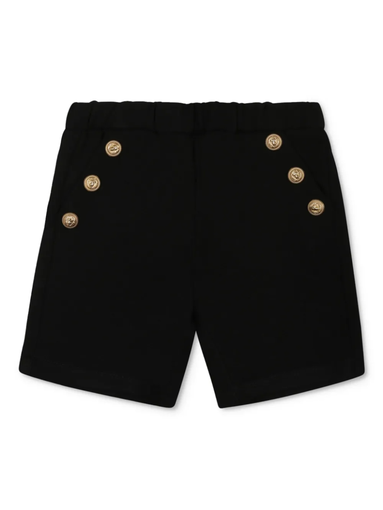 

Детские шорты Balmain Kids с пуговицами, черный
