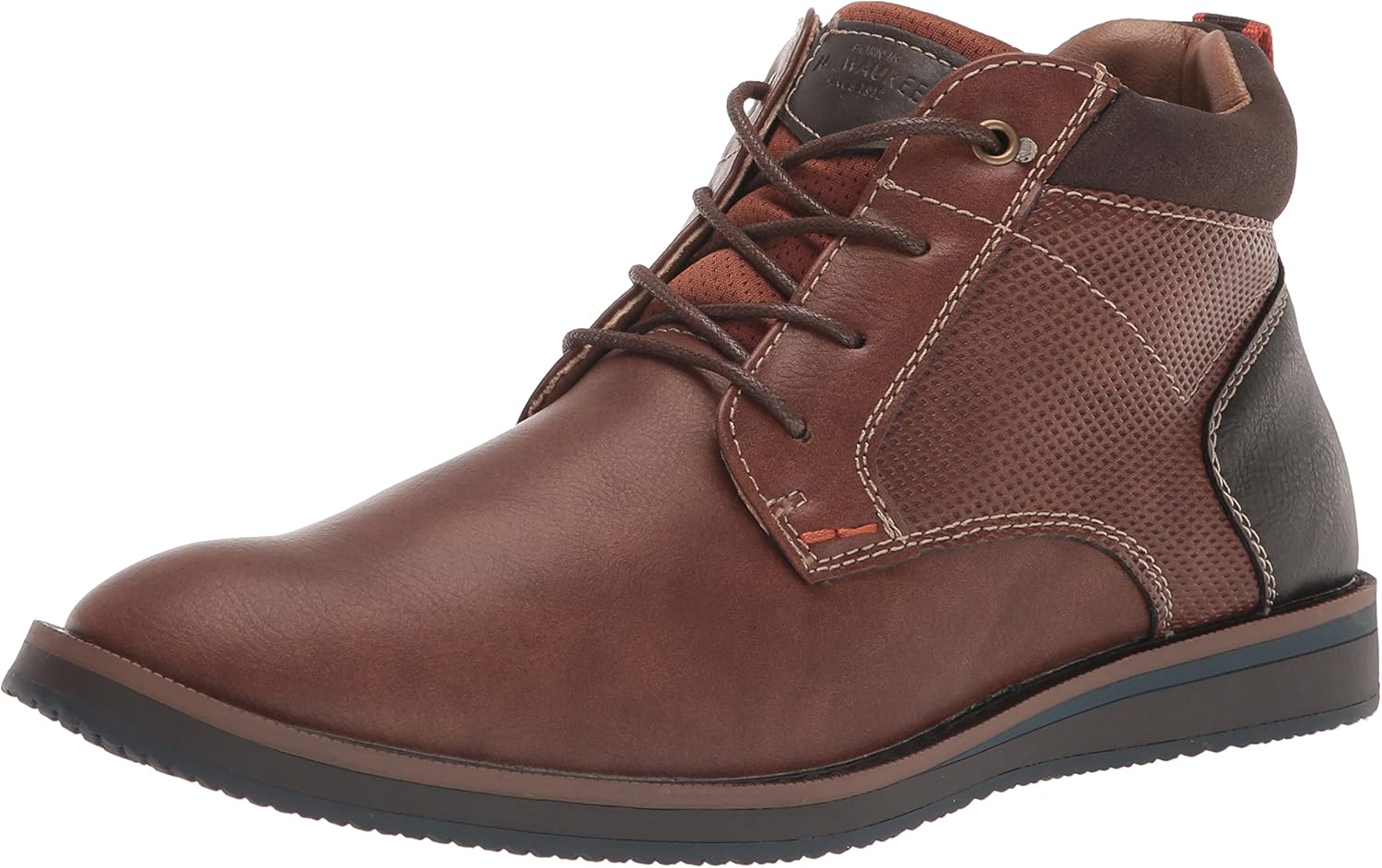 

Мужские ботинки Nunn Bush DC Circuit Plain Toe Chukka с амортизирующей стелькой с эффектом памяти, Cognac