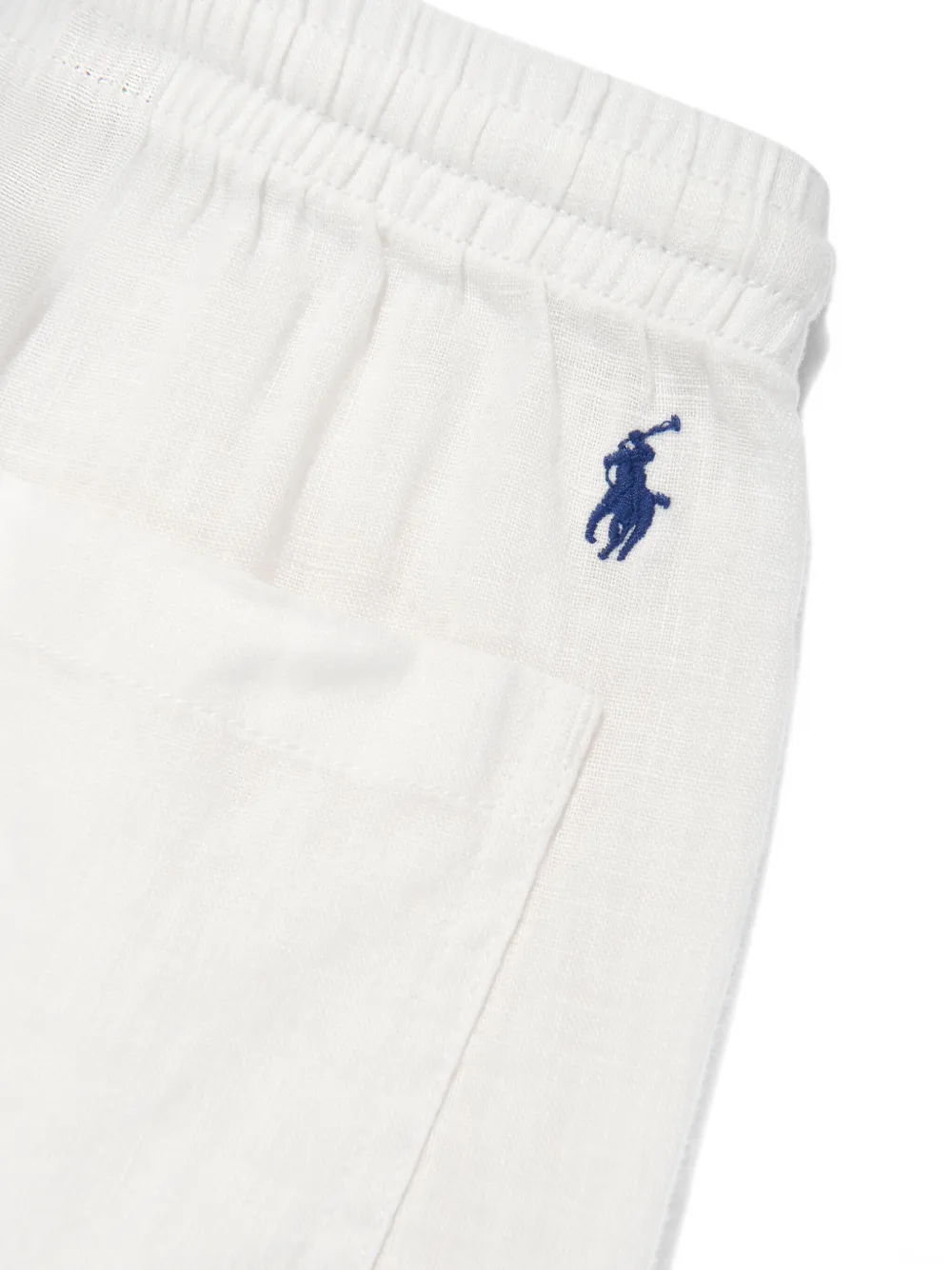 Широкие брюки с кулиской Polo Ralph Lauren Kids, белый — фото 4