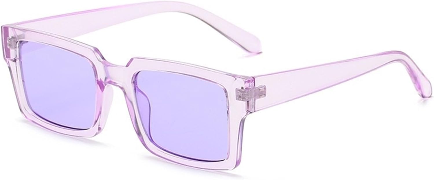 

Мужские солнцезащитные очки квадратной формы, маленькая оправа, для активного отдыха на природе, для вождения, женские солнцезащитные очки для поездок на работу Generic, Purple