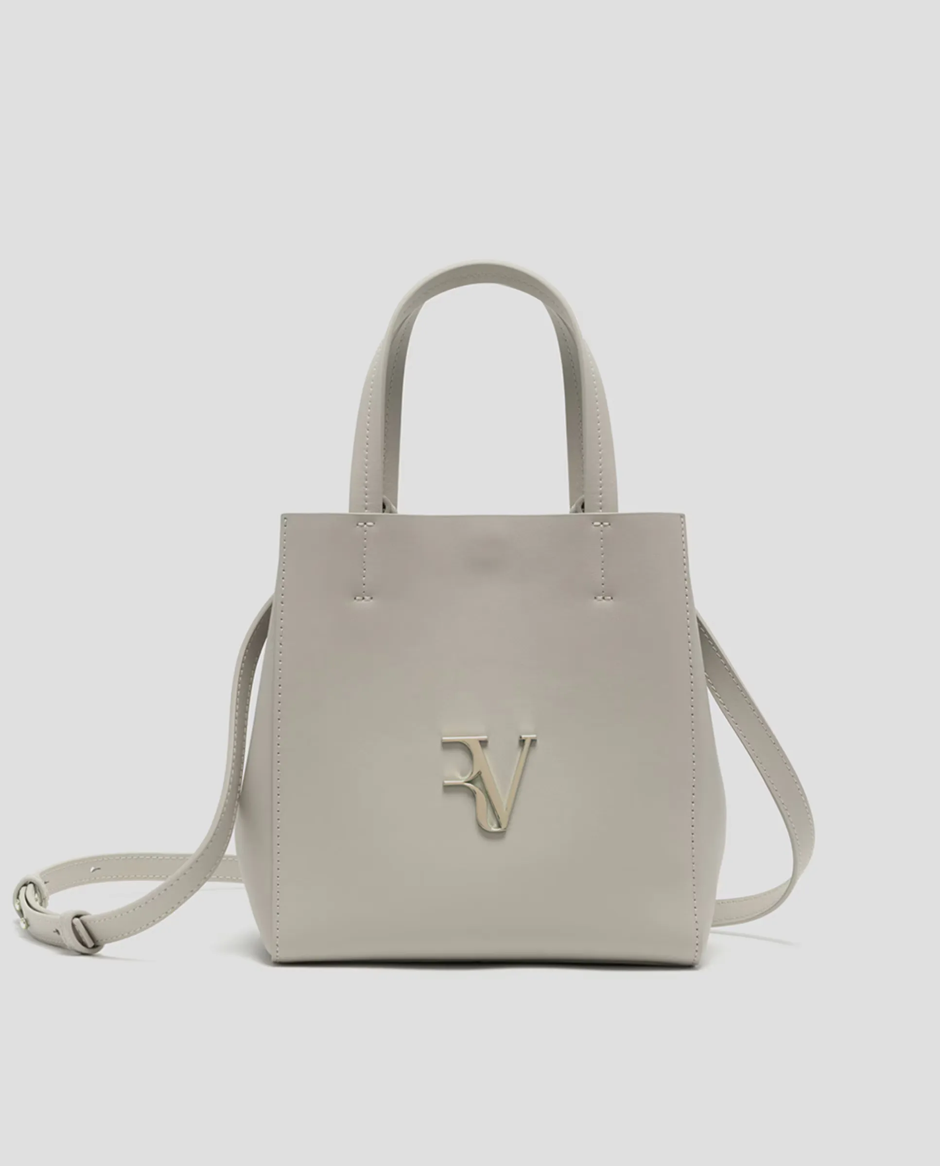 

Женская сумка Bruna Tote Midi из кожи Roberto Verino, цвет Crudo