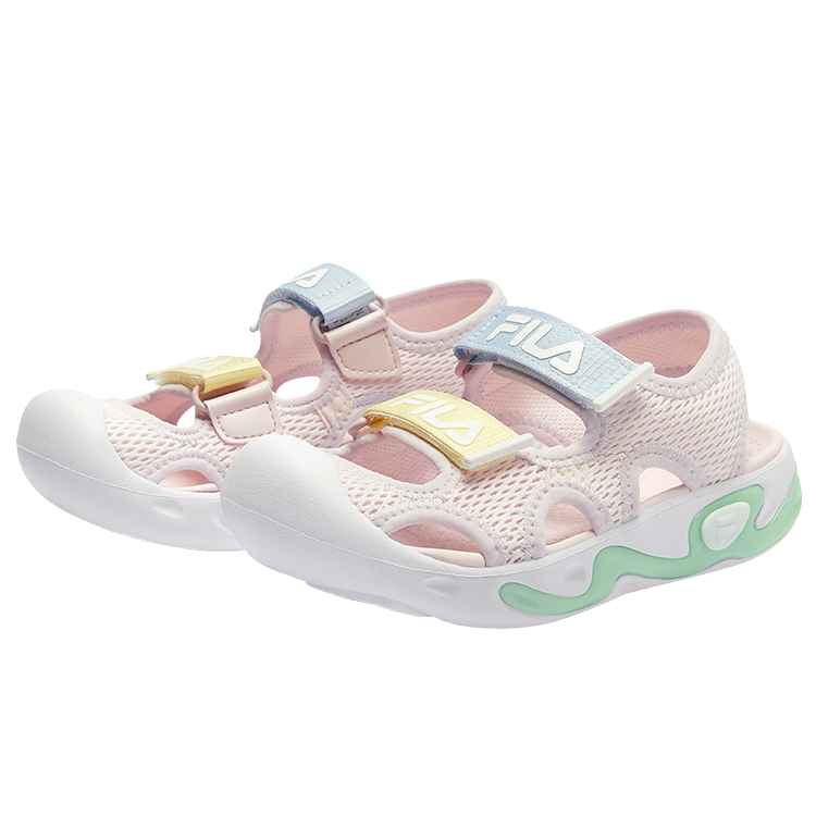 FILA KIDS Детские сандалии с низким верхом, нескользящие и дышащие, нежно-розовые, для детей от 3 до 7 лет — фото 3