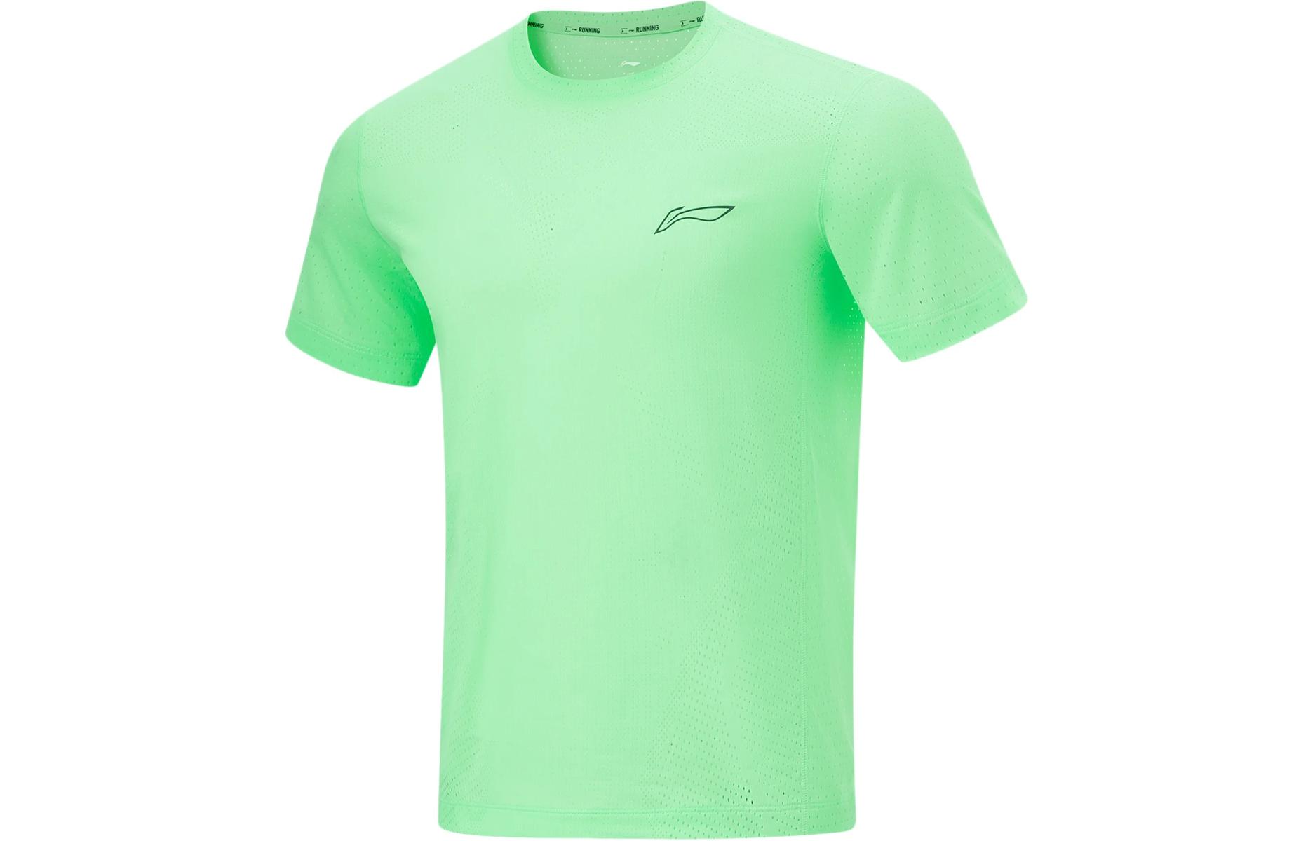 

LINING Футболка Running Collection мужская Neon Crystal Green, Зеленый, LINING Футболка Running Collection мужская Neon Crystal Green