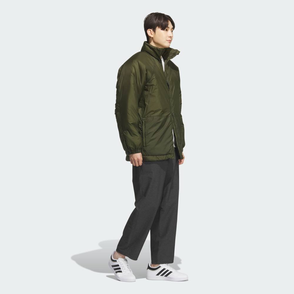 Утепленная куртка City Escape Oversized Fit из рипстопа Adidas, green — фото 3