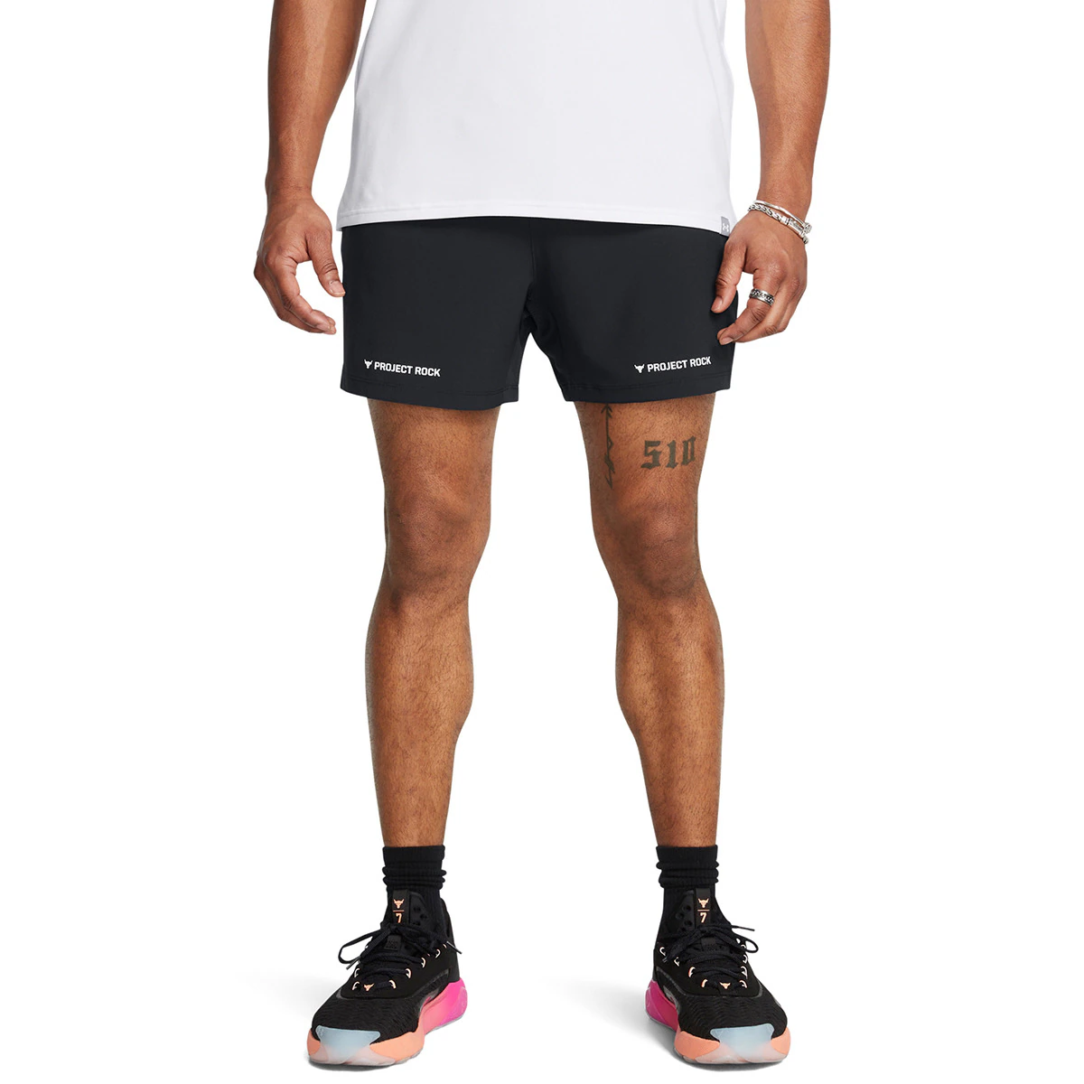 

Project Rock Ultimate 13 см мужские шорты Under Armour, черный/белый
