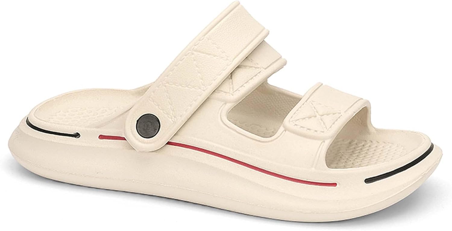 

Мужские летние повседневные сандалии, дышащие, легкие, мягкие, эластичные тапочки из ЭВА, модные, удобные, противоскользящие, износостойкие Generic, Cream