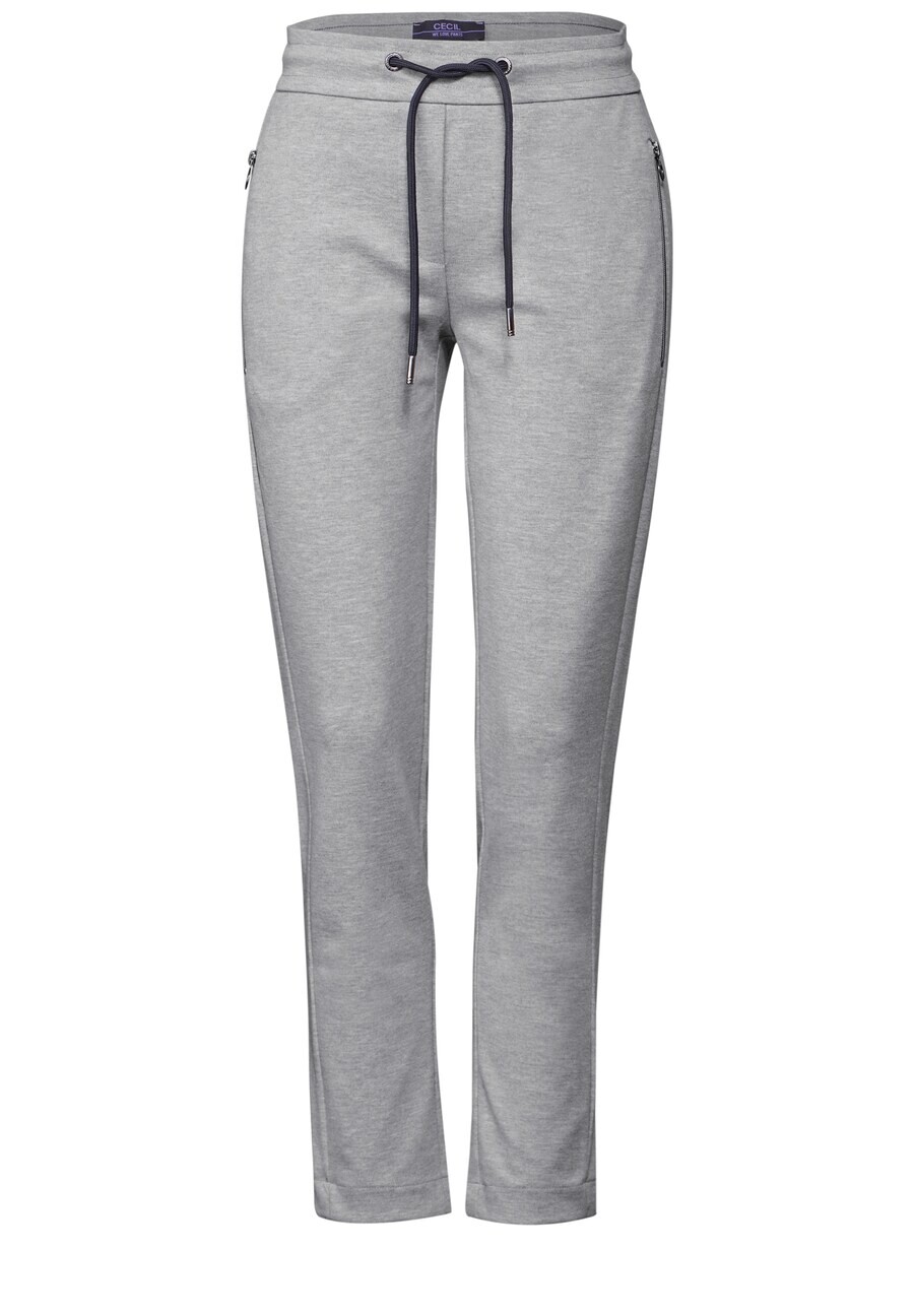 

Тканевые брюки CECIL Slim fit Pants, пятнистый серый