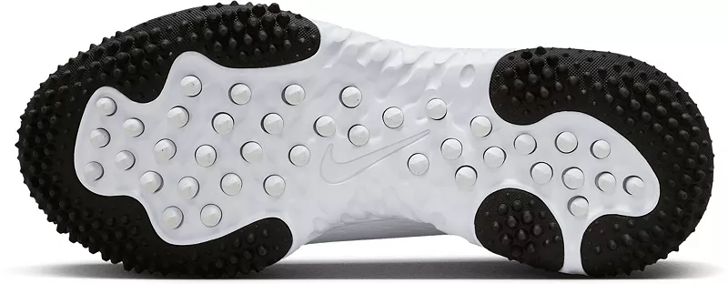 Женские кроссовки для софтбола для газона Nike Alpha Huarache Elite 4, белый/черный — фото 2