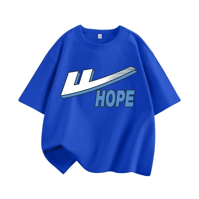 Футболка детская из 100% хлопка WARRIOR, Royal Blue/H Hope English
