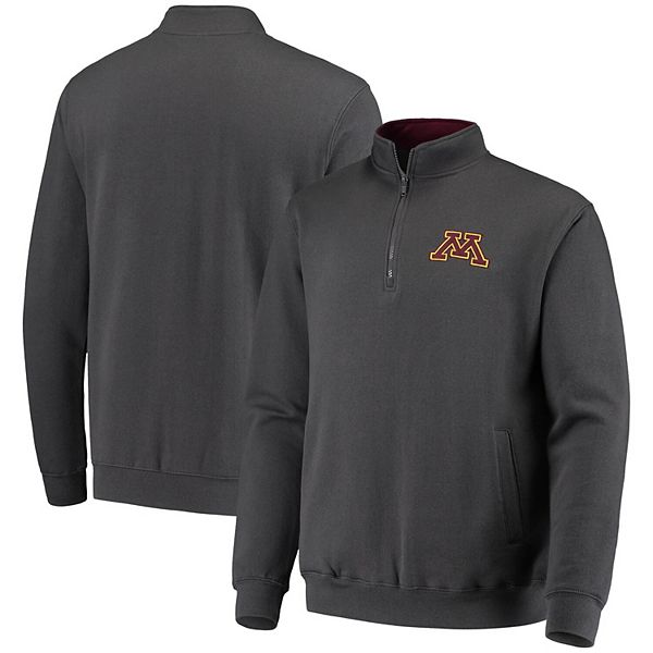 

Мужская куртка quarter-zip с логотипом Minnesota Golden Gophers Tortugas в цвете charcoal Colosseum
