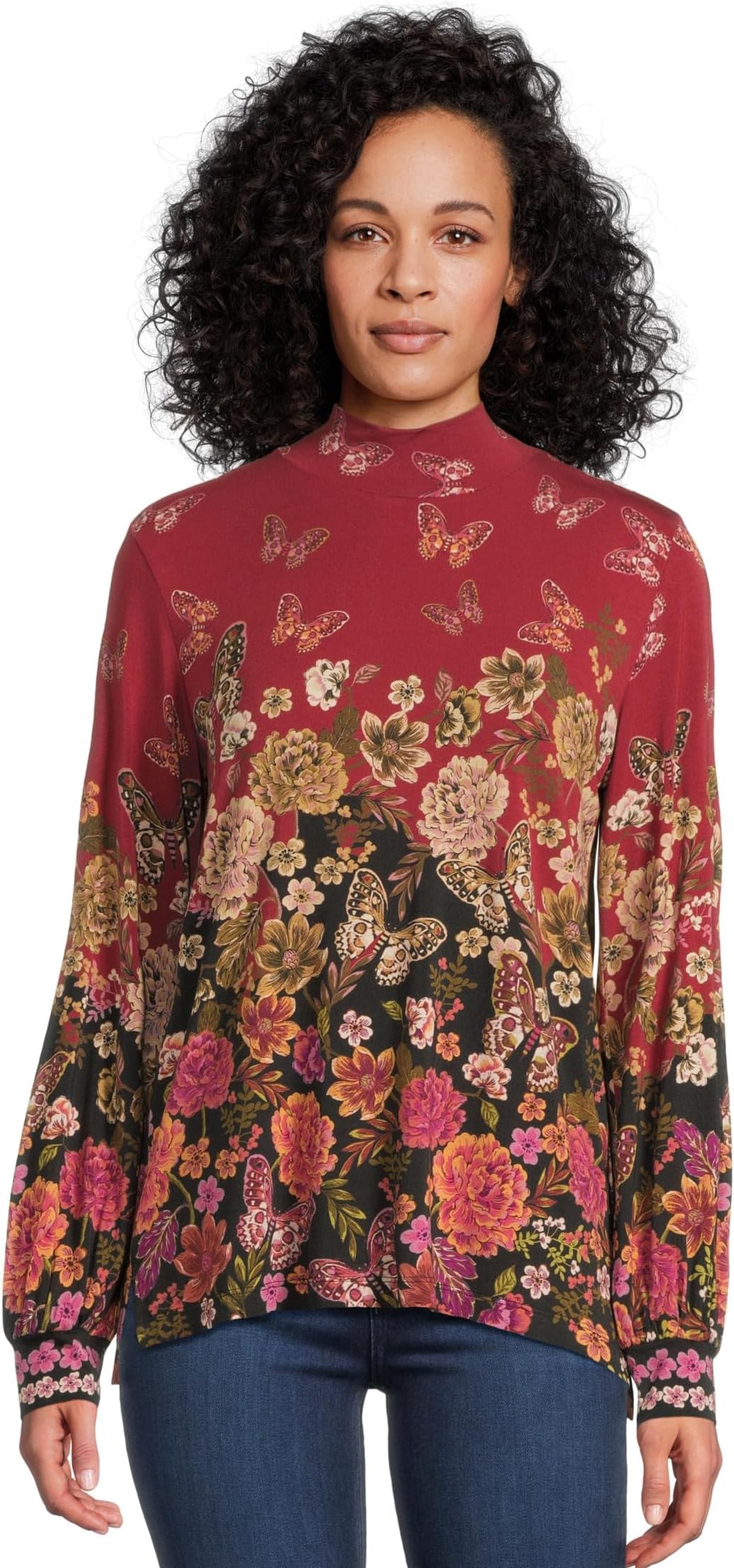 

Женская кофта-фонарик с воротником-стойкой Janie Favorite от Karie Johnny Was, Karie