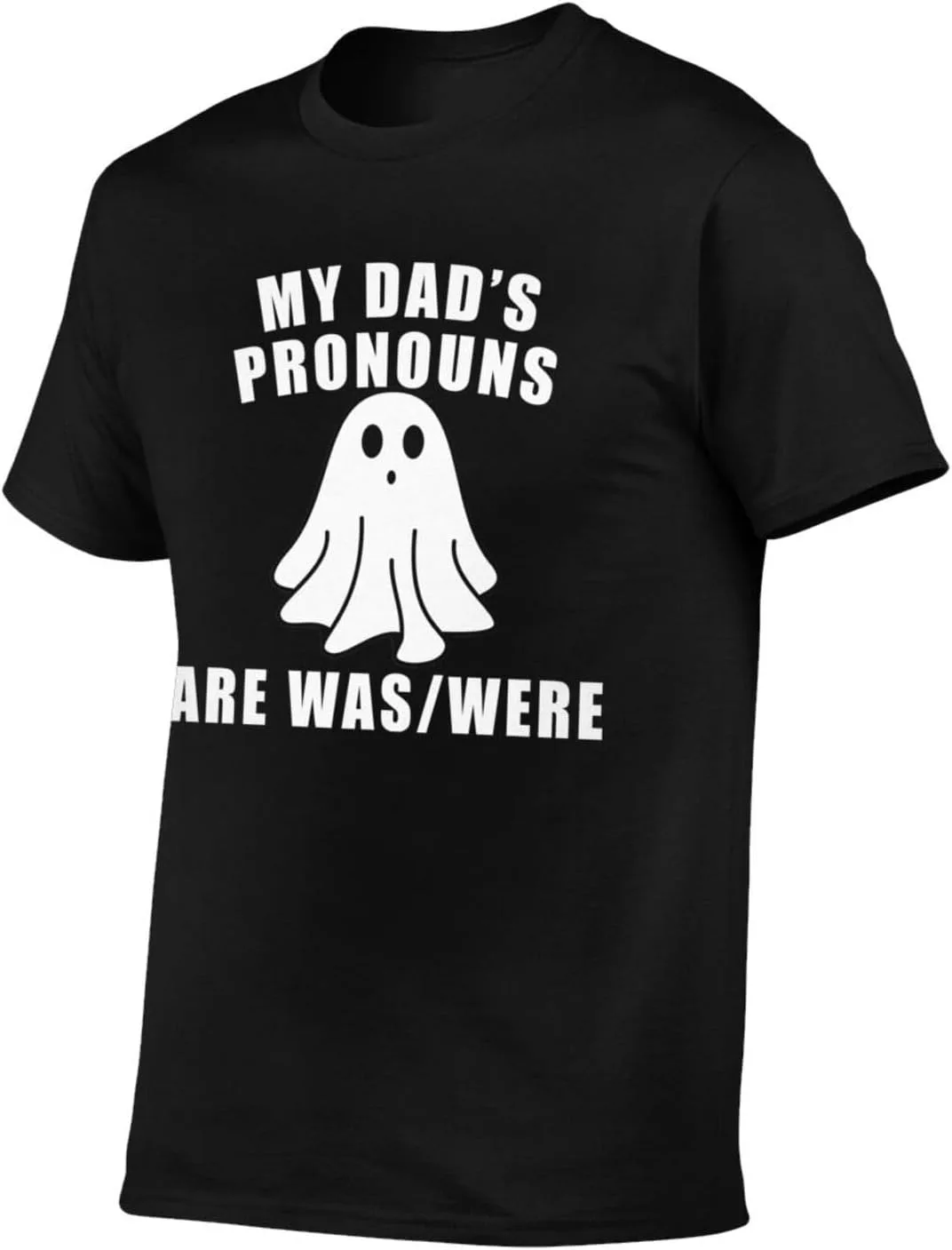 Футболка My Dad’s Pronouns are was/were для мужчин и женщин — фото 2