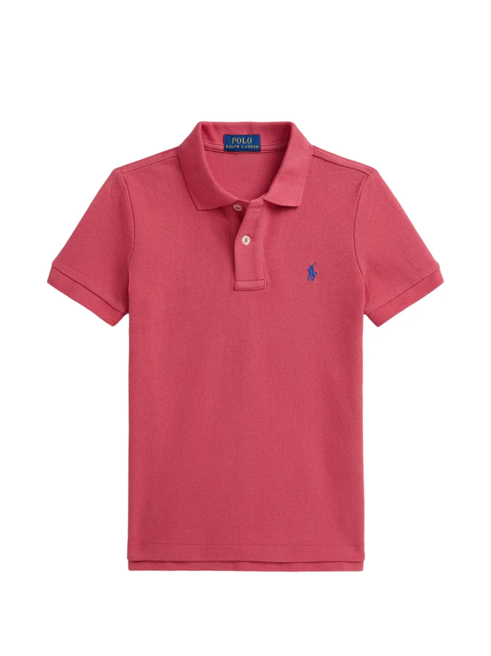 

Рубашка поло с короткими рукавами и вышитым логотипом Polo Ralph Lauren Kids, красный