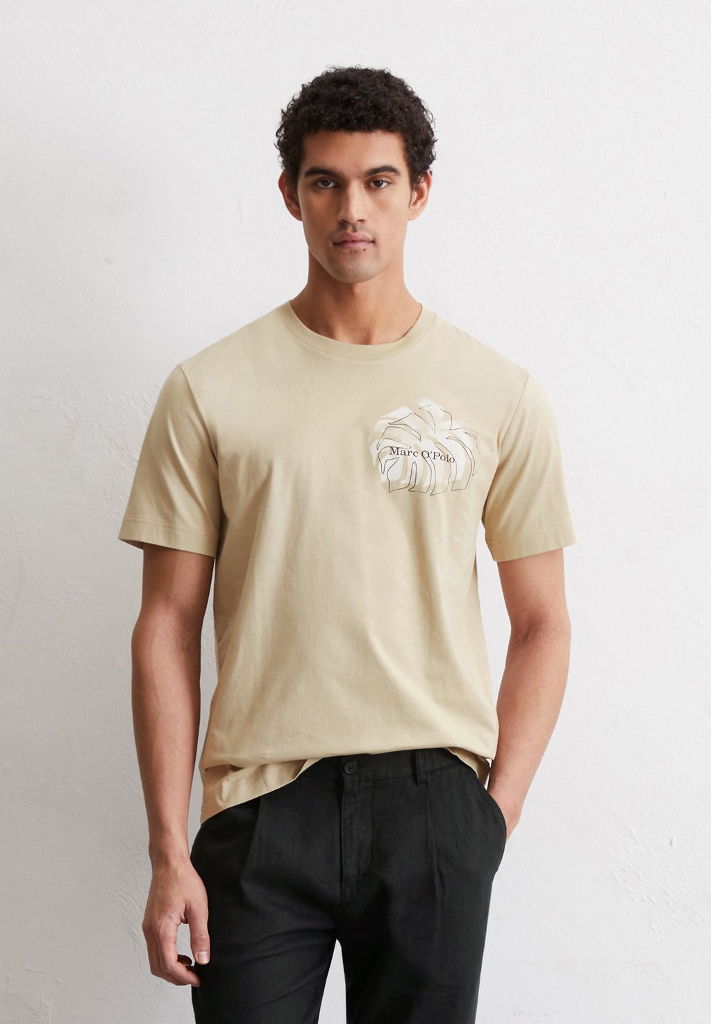 

Футболка с принтом SHORT SLEEVE SEASONAL LOGO ARTWORK Marc O'Polo, бежевый