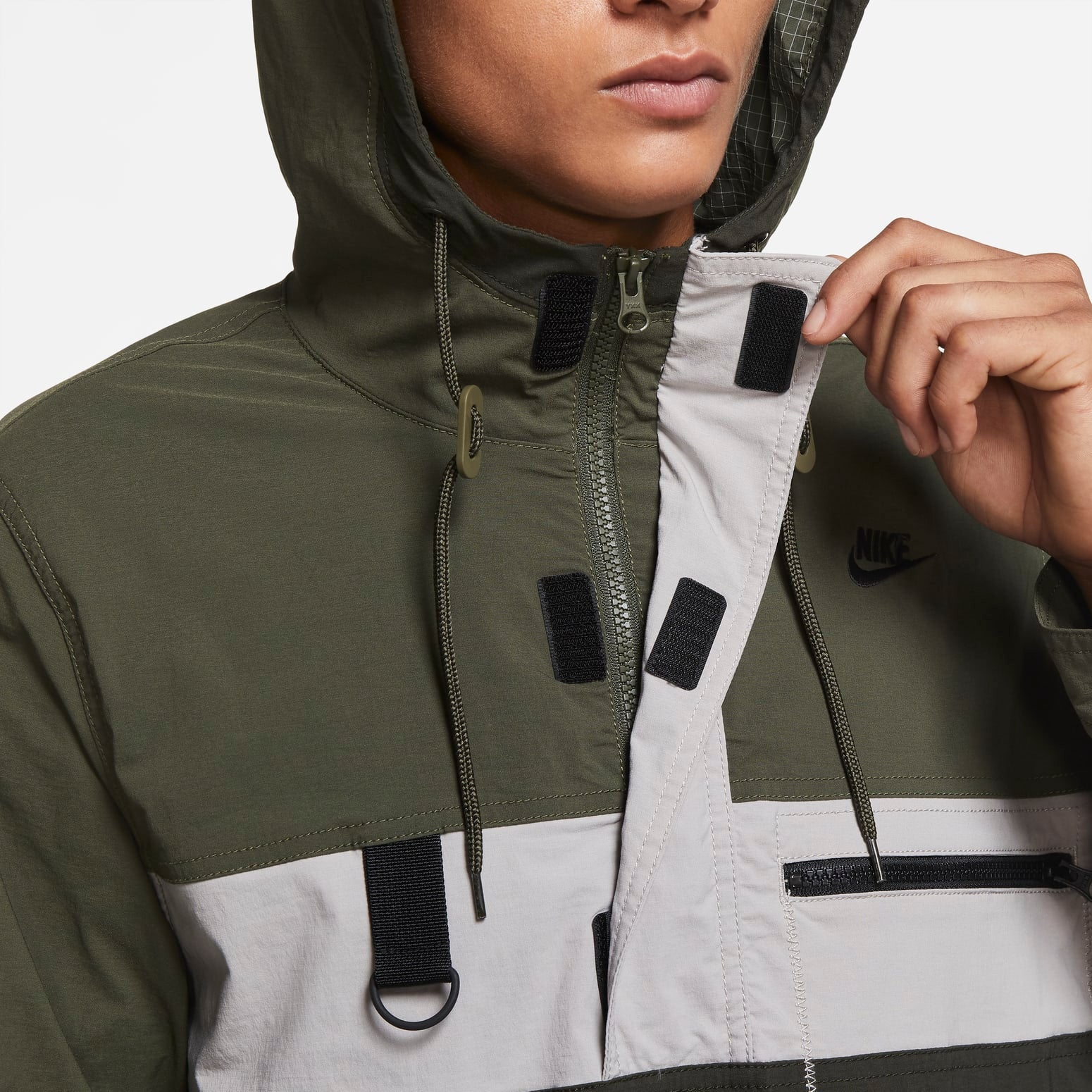 Куртка Nike Hype Hike Jacket 'Green Black' — фото 4