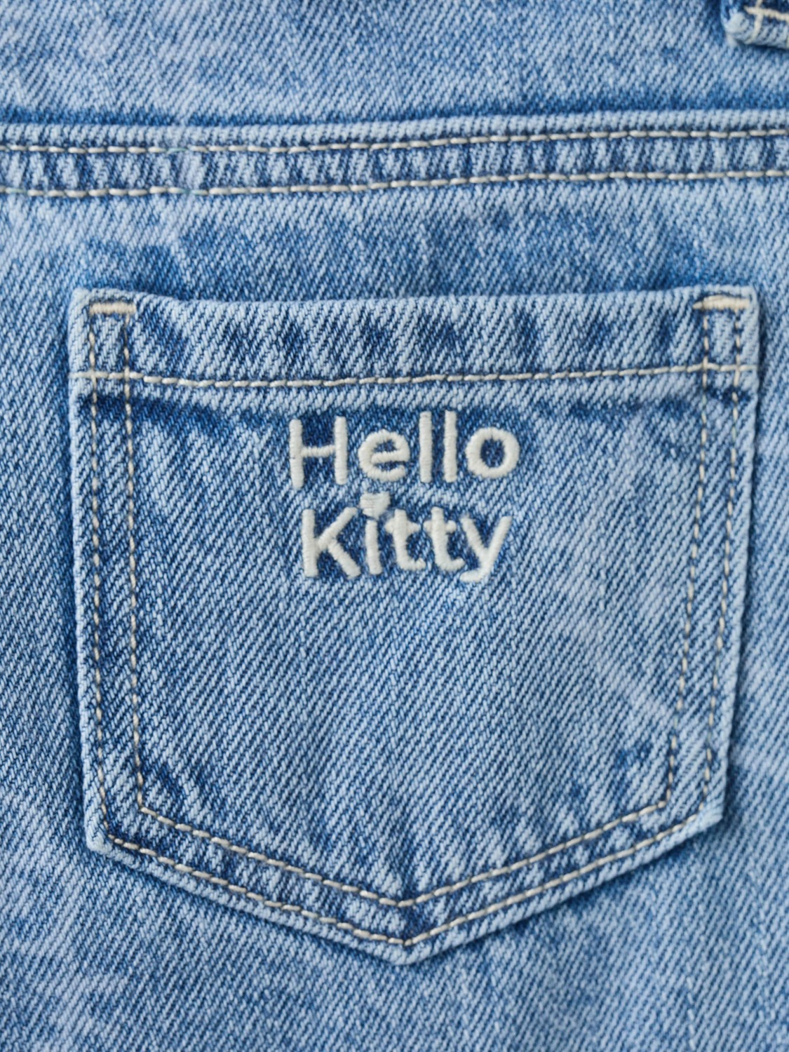 MANGO KIDS Джинсы Regular 'KITTYT' в голубом дениме, светло-голубые — фото 4