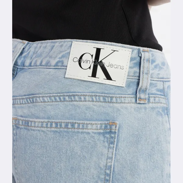 Джинсы свободного кроя невысокий Calvin Klein, синий — фото 3