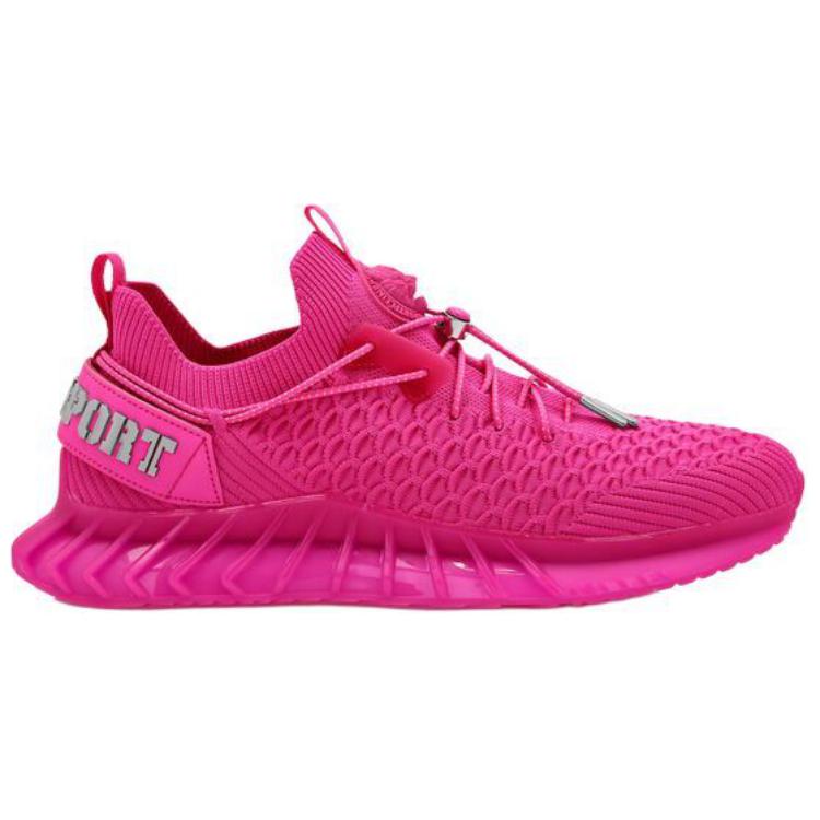 PLEIN SPORT Низкие повседневные кроссовки Unisex Fluorescent Fuchsia — фото 3