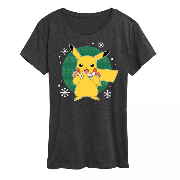 

Женская футболка Pokemon "Официальный дегустатор печенья" Licensed Character, серый