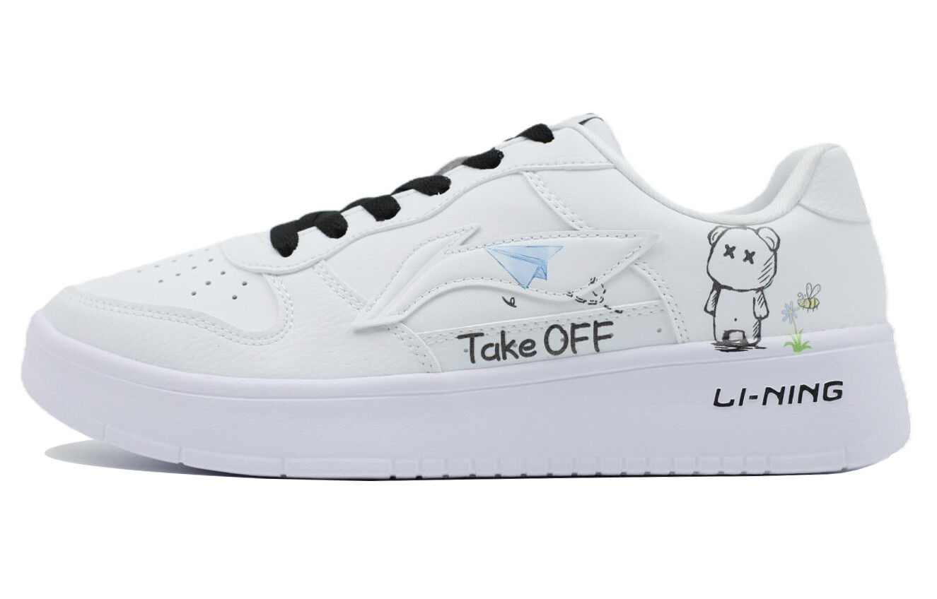 

Кроссовки LINING Skateboarding Shoes Men Low-top White, цвет The wind is blowing, Белый, Кроссовки LINING Skateboarding Shoes Men Low-top White, цвет The wind is blowing