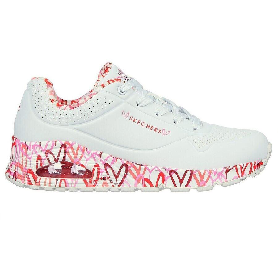 Кроссовки Skechers Uno - Loving Love, розовые, женские