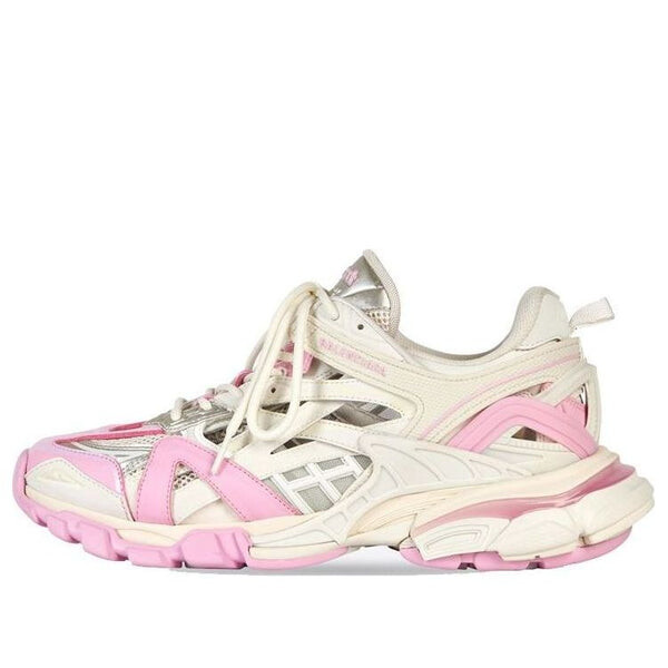 Кроссовки track 2.0 sneakers 'white pink' Balenciaga, розовый