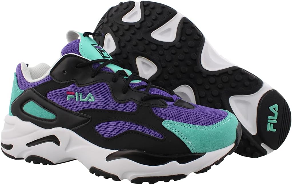 Кроссовки Fila Boy's Ray Tracer, черный/фиолетовый/бирюзовый — фото 2