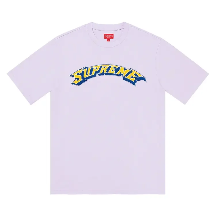 Топ с короткими рукавами Supreme Appliqué Arc, 'Lavendar', фиолетовый
