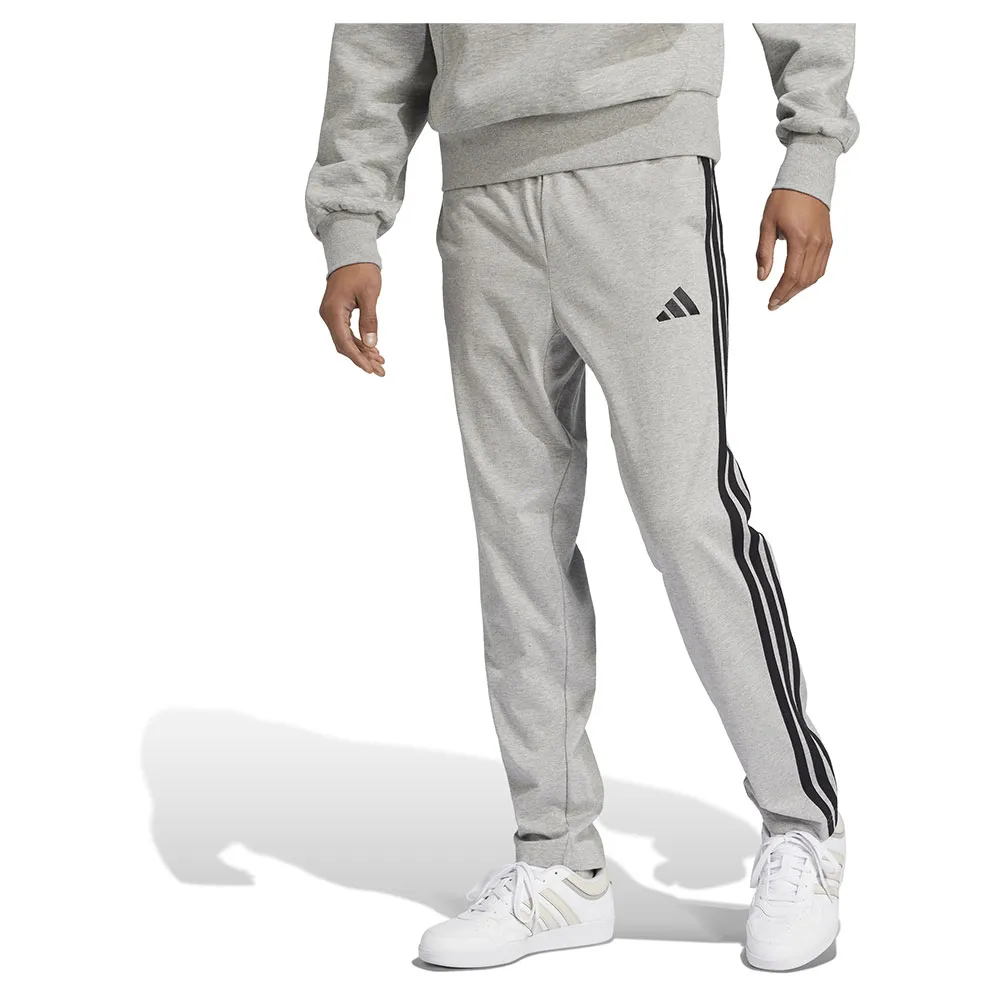

Джоггеры adidas Essentials 3 Stripes Single Jersey, серый