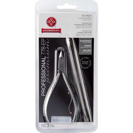 

Набор щипцов для кутикулы с триммером и дыроколом World Punch 778 Mundial