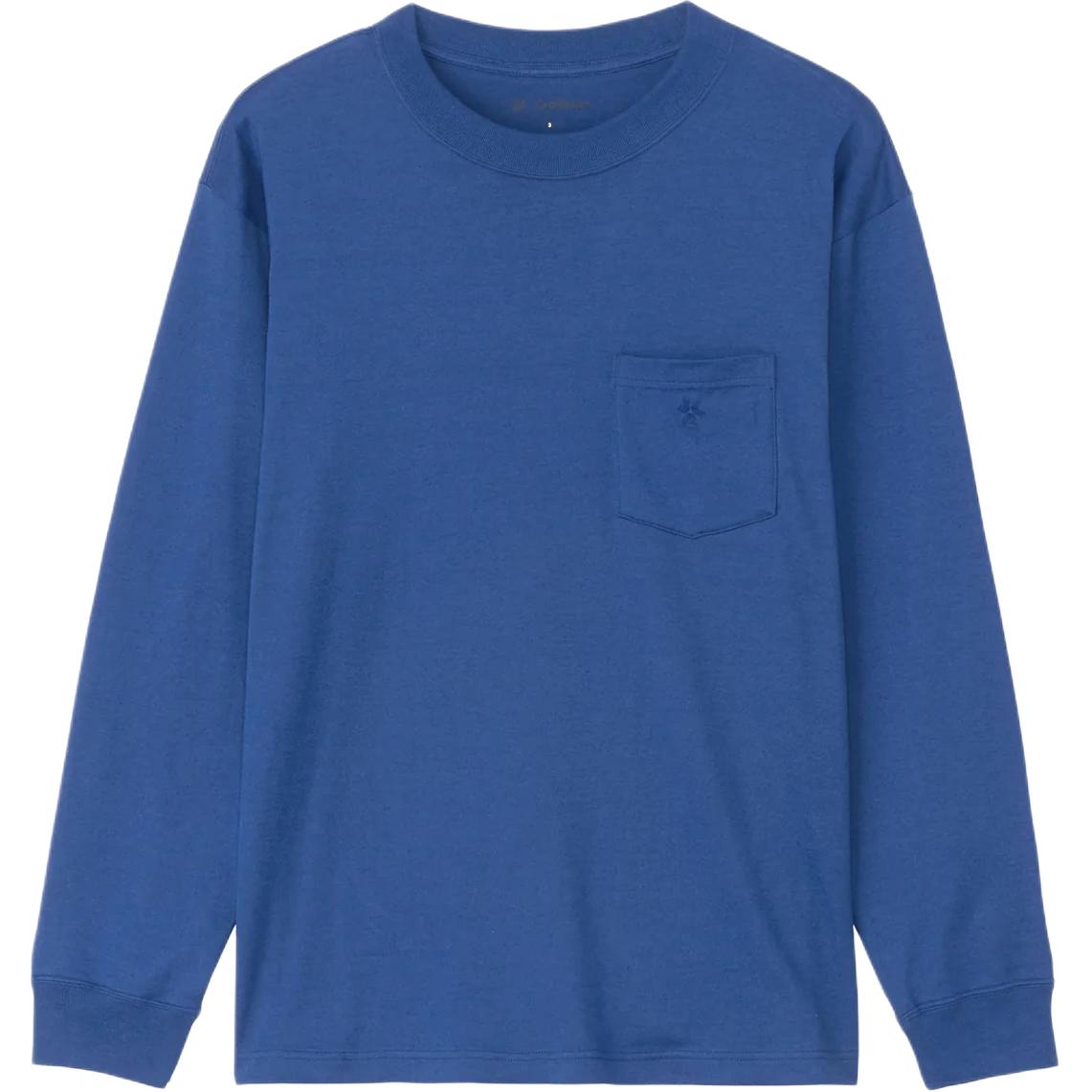 

Футболка с длинным рукавом и накладным карманом Unisex Goldwin, темно-синий