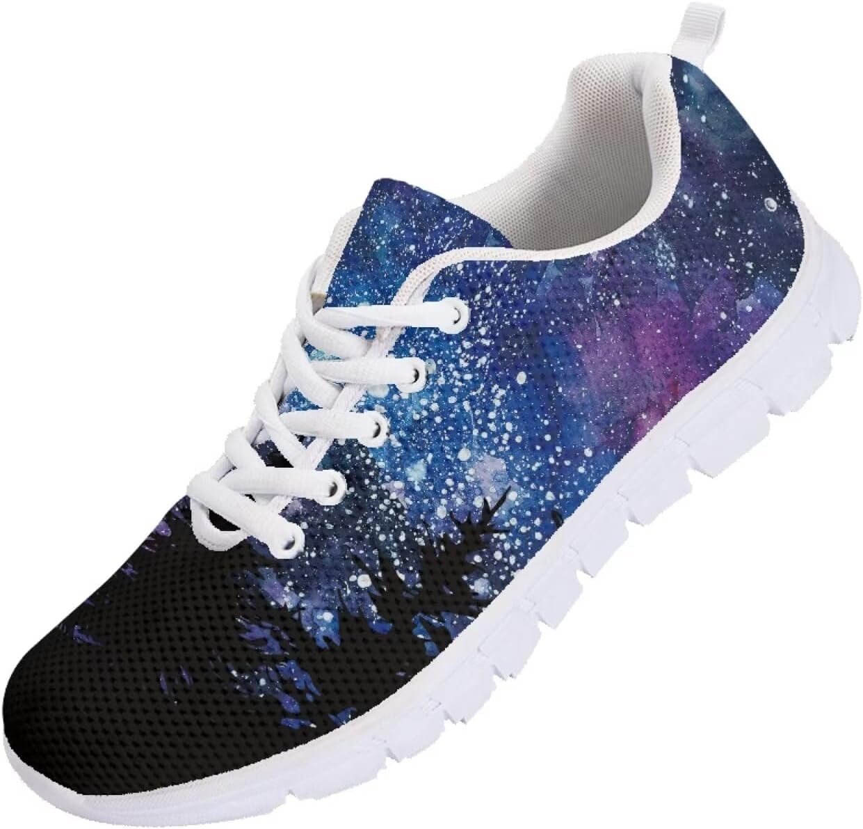 

Кроссовки для бега Funnydude Funny Print для мужчин, нескользящие теннисные туфли, осенние удобные дышащие кроссовки для тренировок, Galaxy