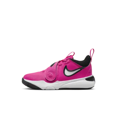

Кроссовки Nike Team Hustle D 11, цвет Fierce Pink/Black/White
