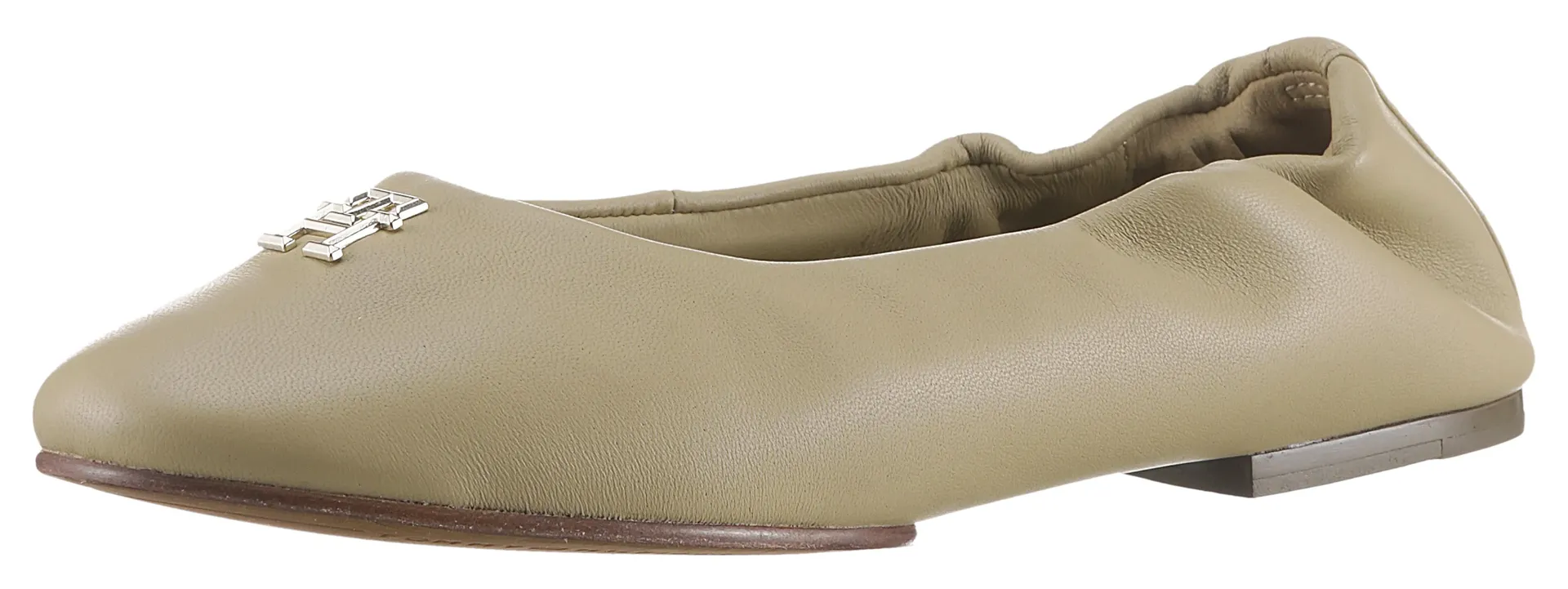 

Балетки Tommy Hilfiger "TH ELEVATED ELASTIC BALLERINA", деловая обувь, полуботинки, слипоны с декоративным элементом TH, бежевый