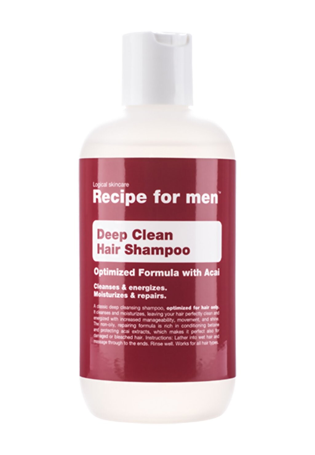 

Шампунь Deep Clean Hair Shampoo 250Ml Recipe For Men