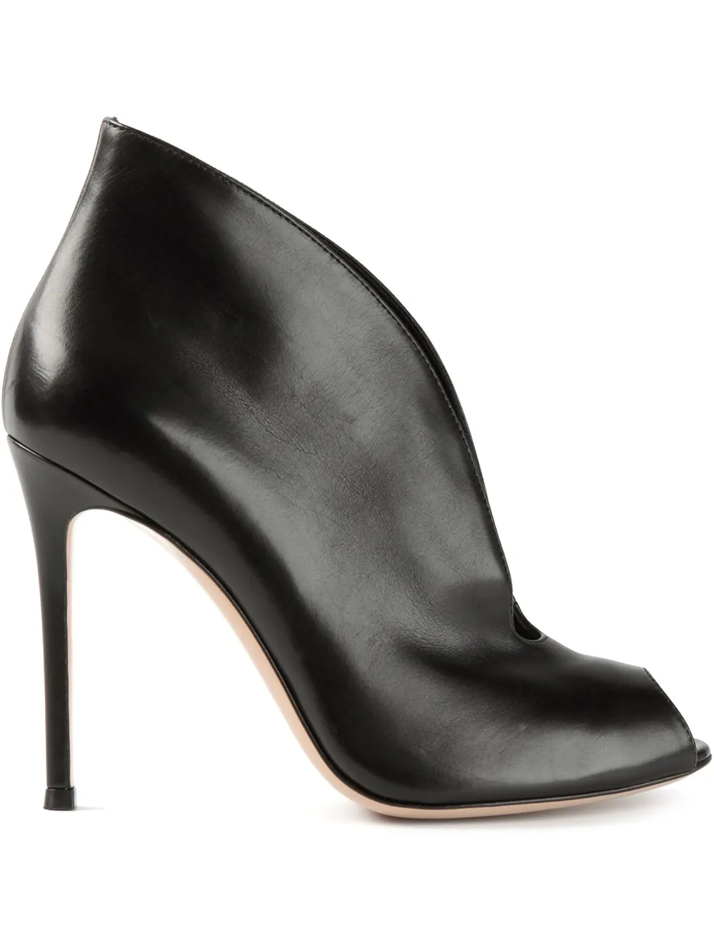 Ботильоный с вырезом спереди Gianvito Rossi, черный