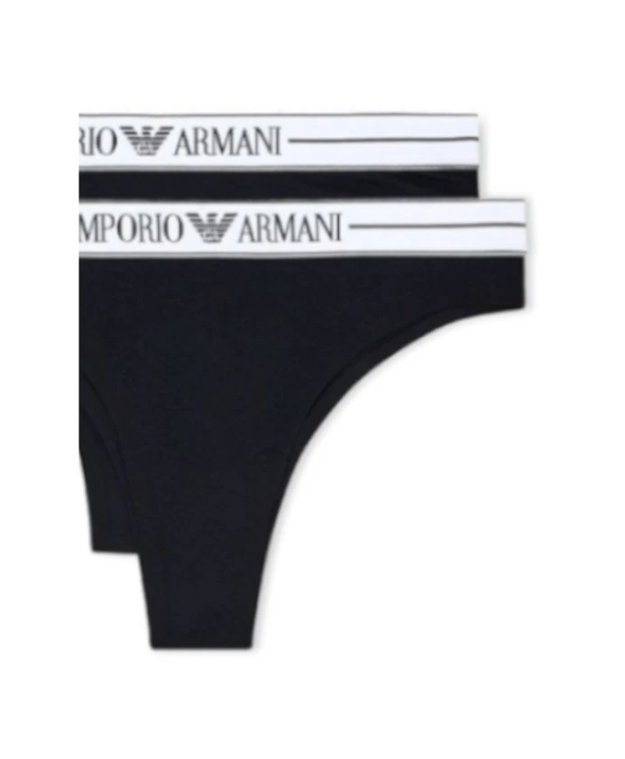 Бразильские трусы, 2 шт. Emporio Armani, черный — фото 2