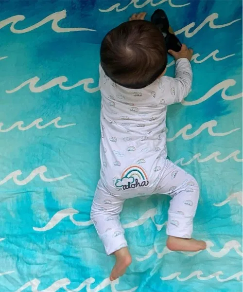Комбинезон Coco Moon из вискозы с принтом, 0-24M