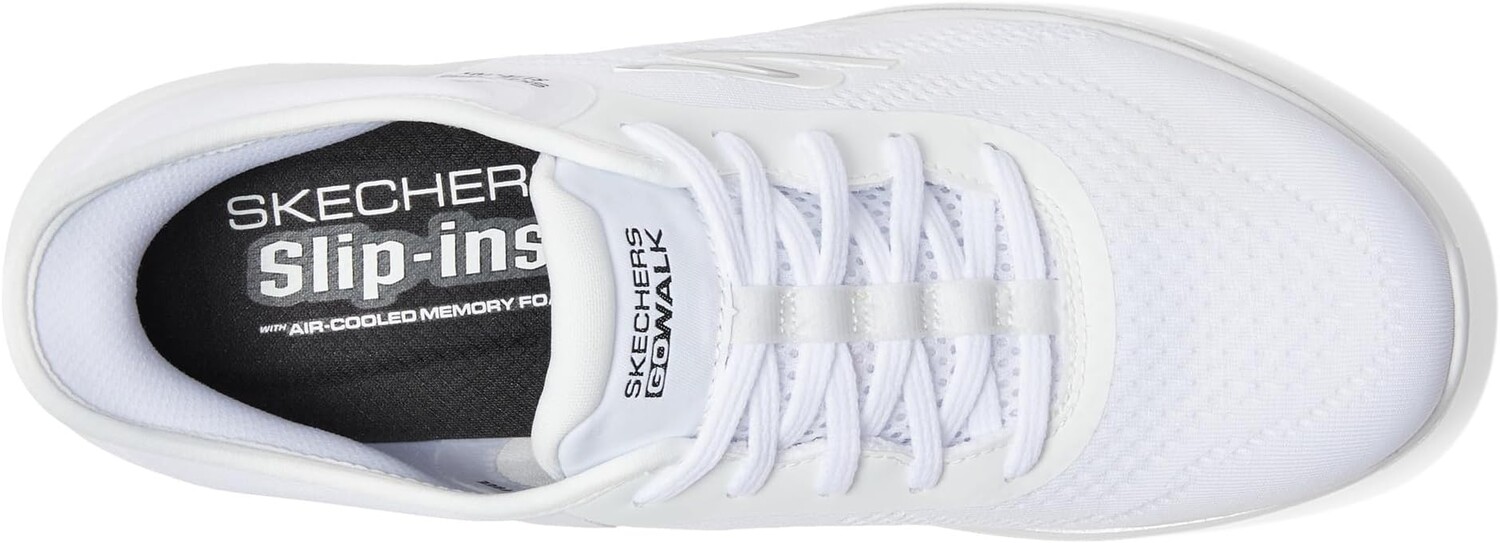 Кроссовки Go Walk 7 Valin Hands Free Slip-Ins SKECHERS Performance, цвет White/Black — фото 2