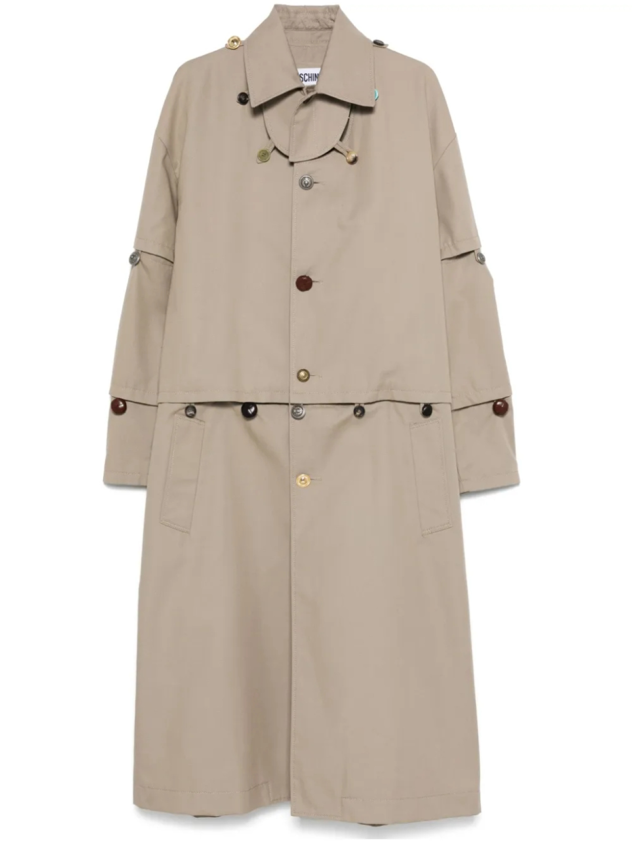 

Moschino хлопковое пальто, серый